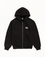 Basic Stussy Zip Up Hoodie