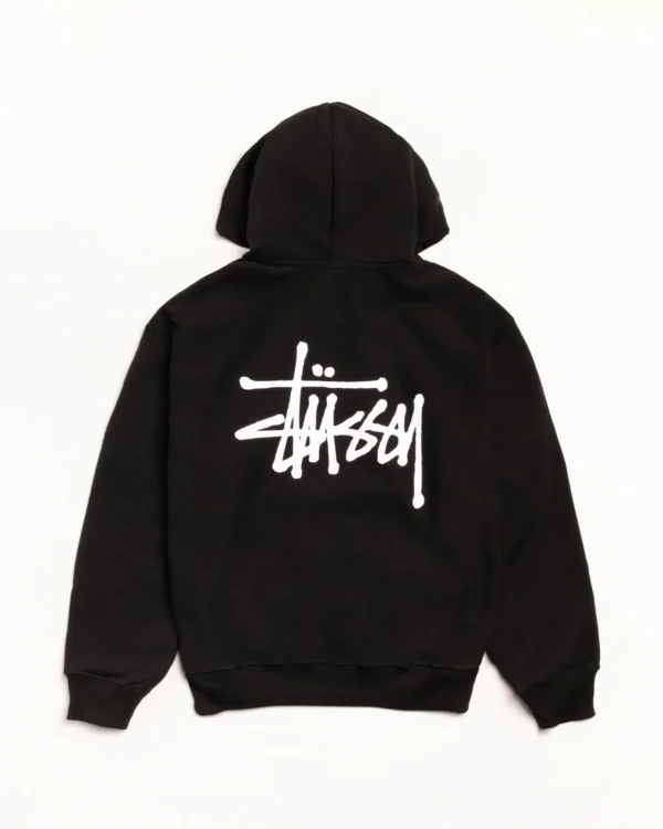 Basic Stussy Zip Up Hoodie Back