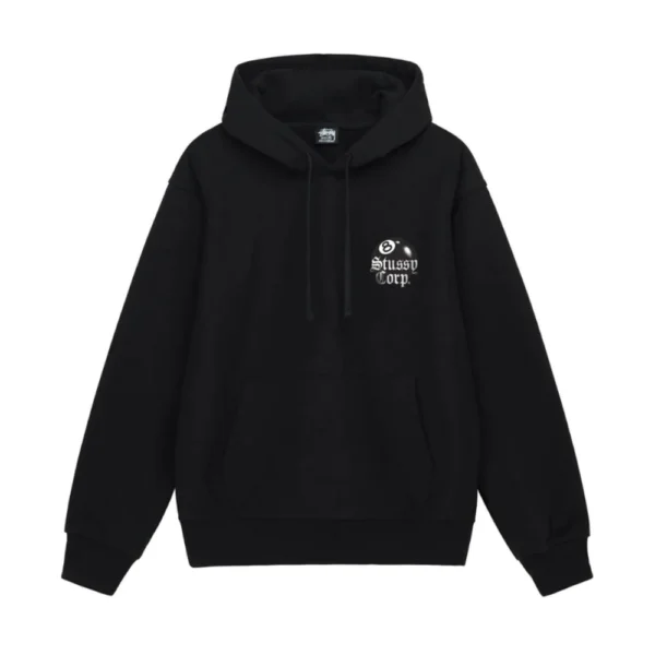 Crop 8 Ball Stussy Hoodie Front