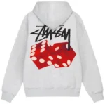 Diced Out Stussy Hoodie Ash Heather