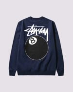 Stussy 8 Ball Crew Navy