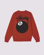 Stussy 8 Ball Crew Red