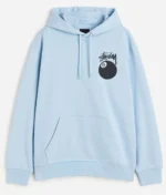 Stussy 8 Ball Hoodie Sky Blue