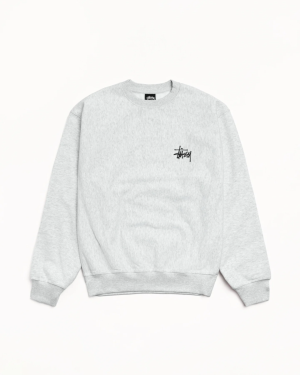 Stussy Basic Crew Ash Heather