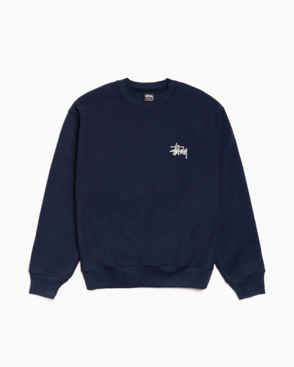 Stussy Basic Crew Navy
