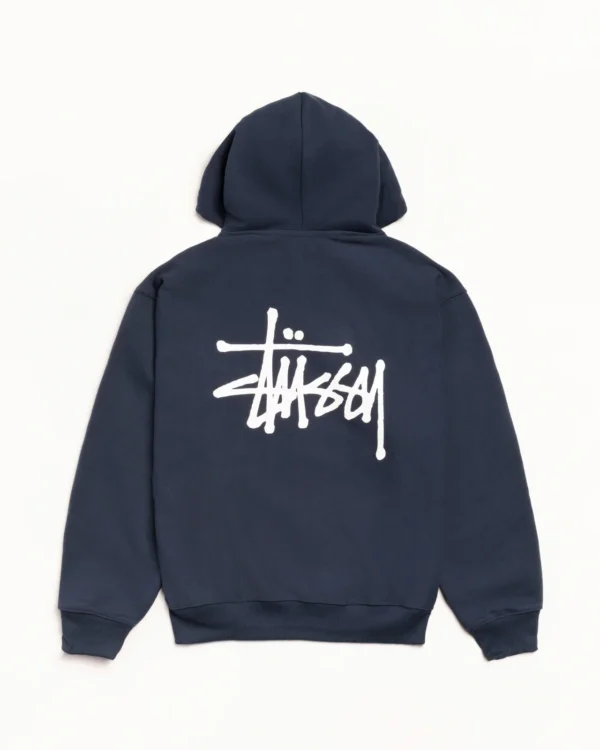 Stussy Basic Hoodie Navy