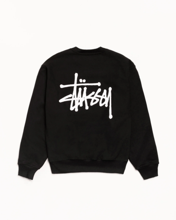 Stussy Black Crew Back