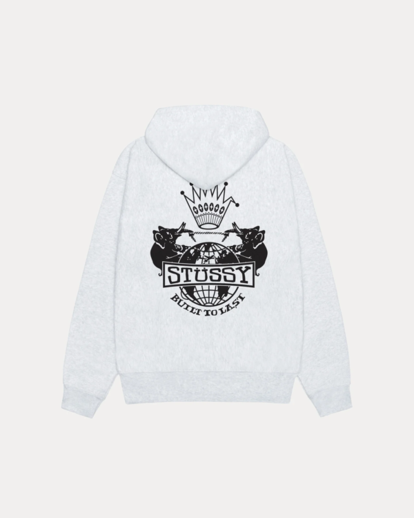 Stussy Built To Last Zip Hoodie Ash Heather