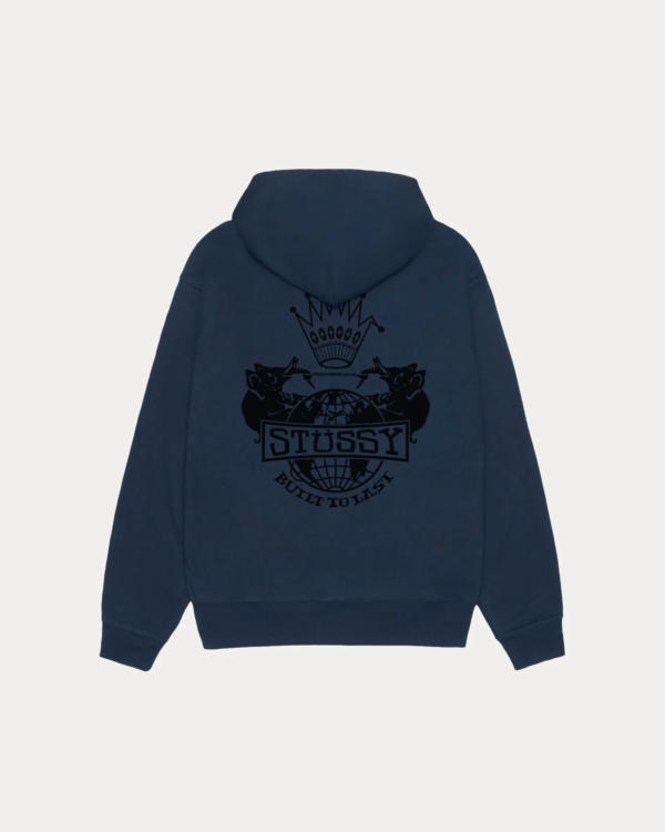 Stussy Built To Last Zip Hoodie Navy