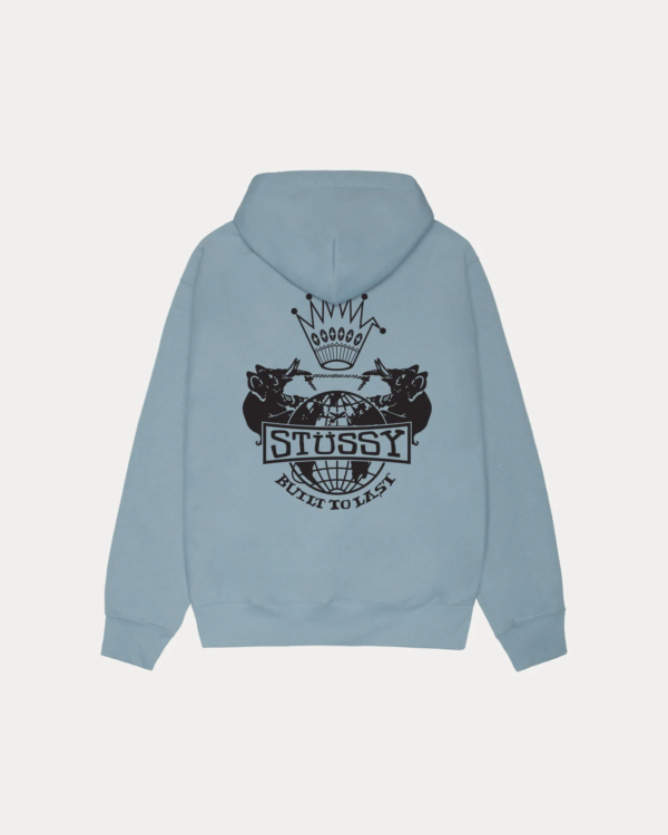 Stussy Built To Last Zip Hoodie Slate