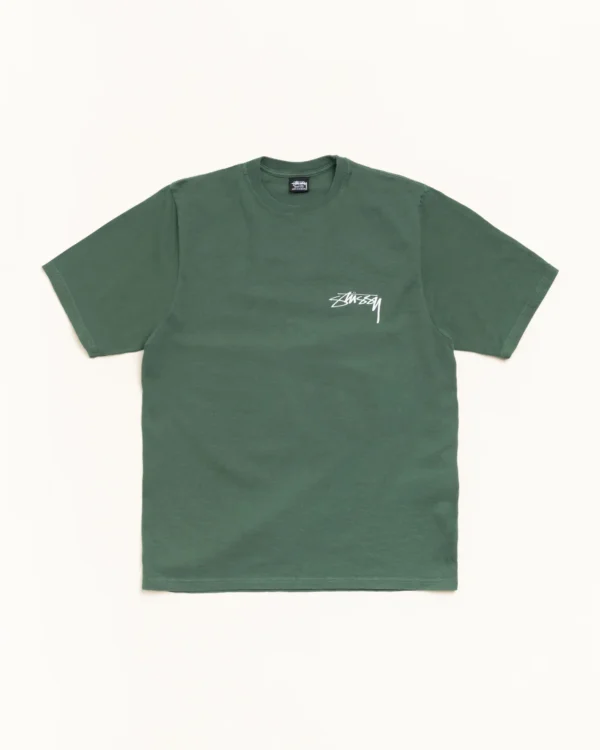 Stussy Green Tee Front
