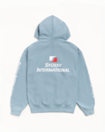 Stussy International Zip Up Hoodie Slate