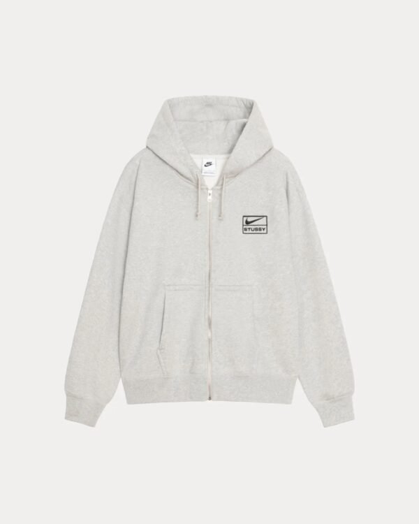 Stussy Nike Hoodie Ash Heather