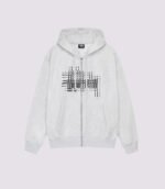 Stussy Refracted Zip Hoodie Ash Heather