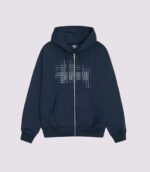 Stussy Refracted Zip Hoodie Navy