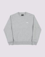 Stussy Stock Logo Crew Grey