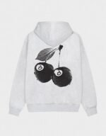 Stussy Strawberry Hoodie Ash Heather