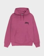 Stussy Strawberry Hoodie Purple Front