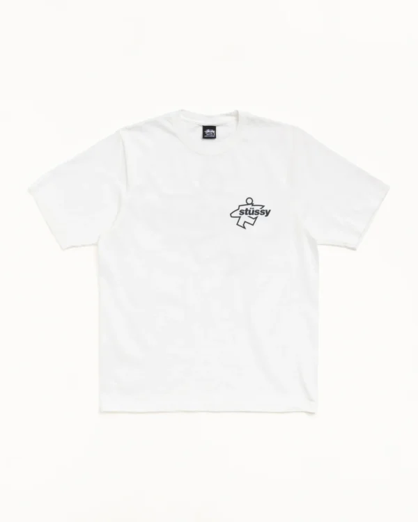 Stussy Surf Size Tee White Front