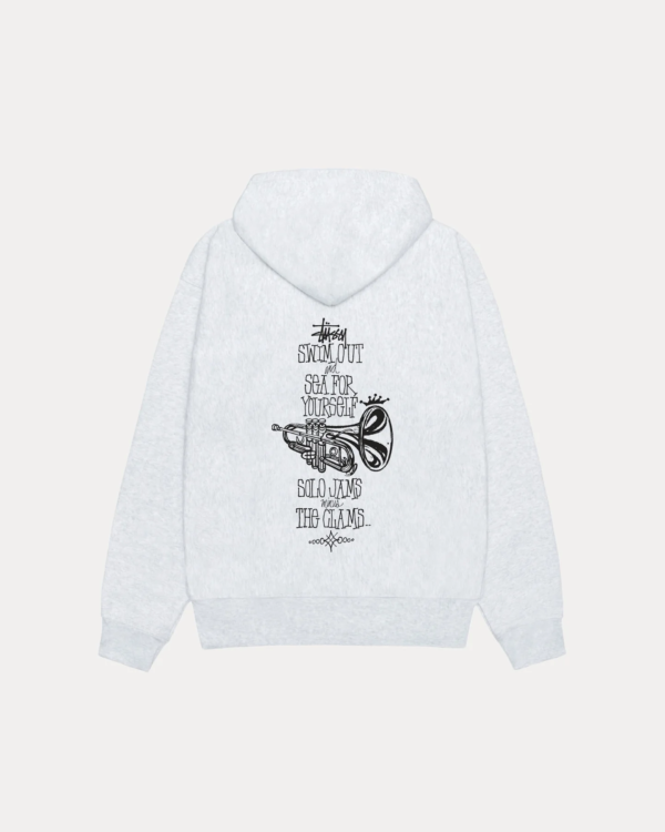 Stussy Swim Out Zip Hoodie Ash Heather