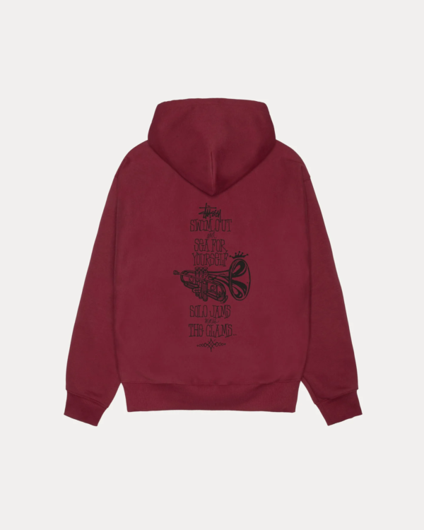 Stussy Swim Out Zip Hoodie Maroon