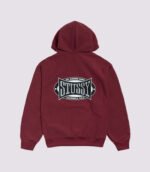 Stussy x Champion Hoodie Maroon