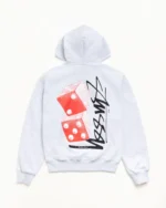 Tall Dice Stussy Zip Up Hoodie Ash Heather